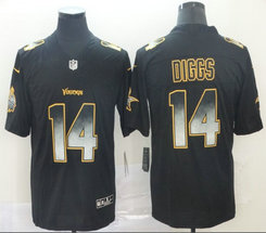 Nike Minnesota Vikings #14 Stefon Diggs Black Smoke Fashion Vapor Untouchable Authentic Stitched NFL jersey