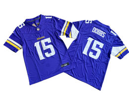 Nike Minnesota Vikings #15 Joshua Dobbs Purple 2023 F.U.S.E Authentic Stitched NFL Jersey