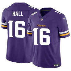 Nike Minnesota Vikings #16 Jaren Hall Purple 2023 F.U.S.E. Authentic Stitched NFL Jersey