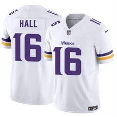Nike Minnesota Vikings #16 Jaren Hall White 2023 F.U.S.E. Authentic Stitched NFL Jersey