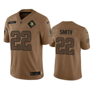 Nike Minnesota Vikings #22 Harrison Smith 2023 Brown Salute To Service Authentic Stitched NFL Jersey