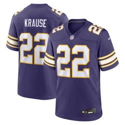 Nike Minnesota Vikings #22 Paul Krause Purple Throwback Vapor Untouchable Authentic Stitched NFL Jersey.jpg