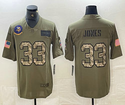 Nike Minnesota Vikings #33 Chris Jones Camo 2019 salute to service Authentic Stitched NFL Jersey