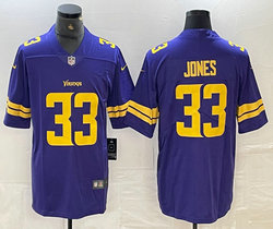 Nike Minnesota Vikings #33 Chris Jones Purple Gold Name Authentic Stitched NFL Jersey