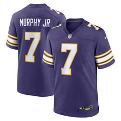 Nike Minnesota Vikings #7 Byron Murphy Jr Purple Throwback Vapor Untouchable Authentic Stitched NFL Jersey