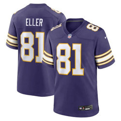 Nike Minnesota Vikings #81 Carl Eller Purple Throwback Vapor Untouchable Authentic Stitched NFL Jersey.jpg