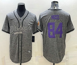 Nike Minnesota Vikings #84 Randy Moss Hemp grey Joint Authentic Stitched baseball jersey