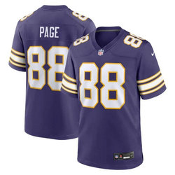 Nike Minnesota Vikings #88 Alan Page Purple Throwback Vapor Untouchable Authentic Stitched NFL Jersey.jpg