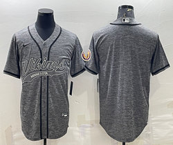 Nike Minnesota Vikings Hemp grey Joint Authentic Stitched baseball jersey