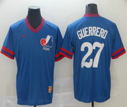 Nike Montreal Expos #27 Vladimir Guerrero Pullover Throwback Authentic stitched MLB jersey