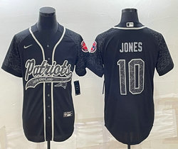 Nike New England Patriots #10 Josh Gordon Black Reflective Authentic Stitched baseball Jersey