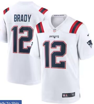 Nike New England Patriots #12 Tom Brady White Vapor Untouchable Authentic Stitched NFL Jersey