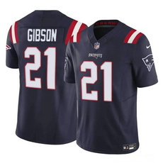 Nike New England Patriots #21 Antonio Gibson Navy 2024 F.U.S.E Authentic Stitched NFL Jersey