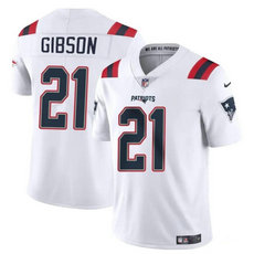Nike New England Patriots #21 Antonio Gibson White Vapor Untouchable Authentic Stitched NFL Jersey