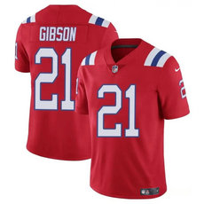 Nike New England Patriots #21 Antonio Gibsonz Red Vapor Untouchable Authentic Stitched NFL Jersey