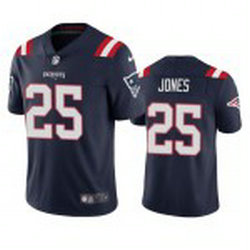 Nike New England Patriots #25 Marcus Jones Navy Vapor Untouchable Authentic Stitched NFL Jersey