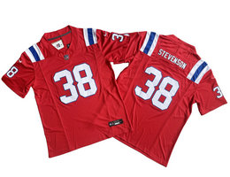 Nike New England Patriots #39 Rhamondre Stevenson Red 2023 F.U.S.E. Authentic Stitched NFL Jersey