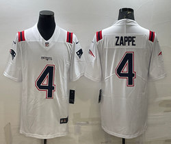 Nike New England Patriots #4 Bailey Zappe White Vapor Untouchable Authentic Stitched NFL Jerseys