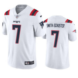 Nike New England Patriots #7 JuJu Smith-Schuster White Vapor Untouchable Authentic Stitched NFL Jersey