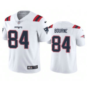 Nike New England Patriots #84 Kendrick Bourne White Vapor Untouchable Authentic Stitched NFL Jersey