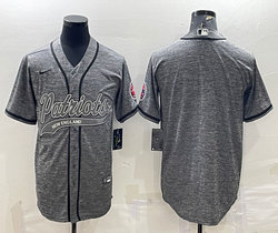 Nike New England Patriots Hemp grey Joint Authentic Stitched baseball jersey