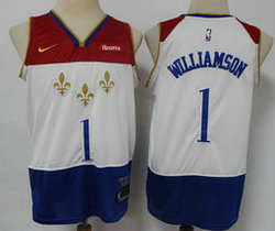 Nike New Orleans Pelicans #1 Zion Williamson 2020-21 City With Advertising Authentic Stitched NBA Jersey