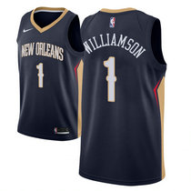 Nike New Orleans Pelicans #1 Zion Williamson Blue Game Authentic Stitched NBA Jersey