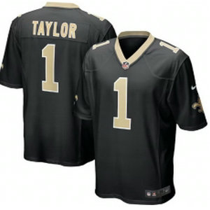 Nike New Orleans Saints #1 Alontae Taylor Black Vapor Untouchable Authentic Stitched NFL Jersey