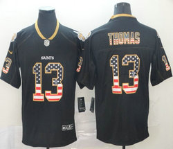 Nike New Orleans Saints #13 Michael Thomas USA flag Lights Out Vapor Untouchable Authentic Stitched NFL jersey