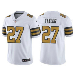 Nike New Orleans Saints #27 Alontae Taylor White Rush Authentic Stitched NFL Jersey