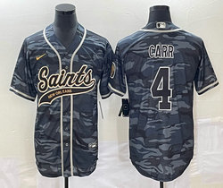 Nike New Orleans Saints #4 Derek Carr Camo Joint Authentic Stitched baseball jersey