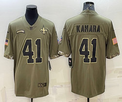 Nike New Orleans Saints #41 Alvin Kamara 2022 Salute To Service Authentic Stitched NFL jersey