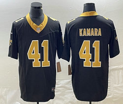 Nike New Orleans Saints #41 Alvin Kamara Black 2023 F.U.S.E Authentic Stitched NFL Jersey
