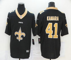 Nike New Orleans Saints #41 Alvin Kamara Black With team logo Vapor Untouchable Authentic Stitched NFL Jersey