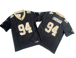 Nike New Orleans Saints #94 Cameron Jordan Black 2023 F.U.S.E Authentic Stitched NFL Jersey