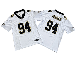 Nike New Orleans Saints #94 Cameron Jordan White 2023 F.U.S.E Authentic Stitched NFL Jersey