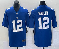 Nike New York Giants #12 Darren Waller Blue Vapor Untouchable Limited Authentic Stitched NFL Jersey