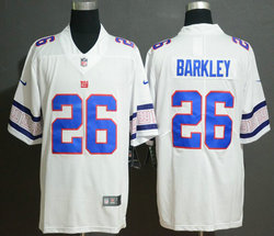 Nike New York Giants #26 Saquon Barkley Team Logos Fashion Vapor Untouchable Authentic Stitched NFL jersey