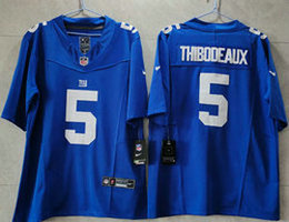 Nike New York Giants #5 Kayvon Thibodeaux Blue 2023 F.U.S.E Authentic Stitched NFL Jersey