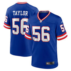 Nike New York Giants #56 Lawrence Taylor Royal Vapor Untouchable Stitched Jersey