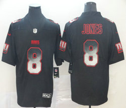 Nike New York Giants #8 Daniel Jones Black Smoke Fashion Vapor Untouchable Authentic Stitched NFL jersey