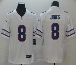 Nike New York Giants #8 Daniel Jones Team Logos Fashion Vapor Untouchable Authentic Stitched NFL jersey