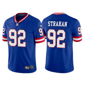 Nike New York Giants #92 Michael Strahan Blue 2022 Vapor Vapor Untouchable Authentic Stitched NFL Jersey