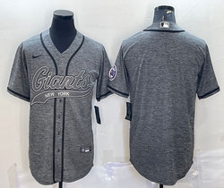 Nike New York Giants Hemp grey Joint Authentic Stitched baseball jersey