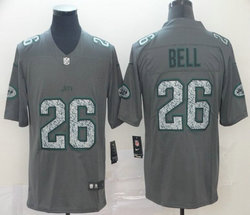 Nike New York Jets #26 Le'Veon Bell Gray Fashion Static Limited Authentic Stitched NFL Jersey
