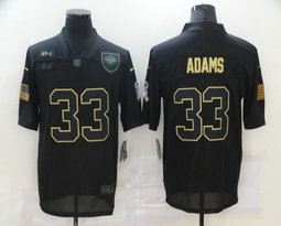 Nike New York Jets #33 Jamal Adams 2020 Black Salute to Service Authentic Stitched NFL Jersey