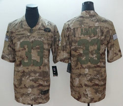 Nike New York Jets #33 Jamal Adams Camo Limited 2018 Salute To Service Authentic Stitched NFL Jersey