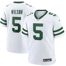 Nike New York Jets #5 Garrett Wilson White 2024 Vapor Untouchable Stitched NFL Jersey
