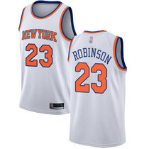 Nike New York Knicks #23 Mitchell Robinson White Game Authentic Stitched NBA Jersey