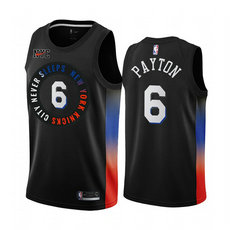 Nike New York Knicks #6 Elfrid Payton 2020-21 City With Advertising Authentic Stitched NBA jersey